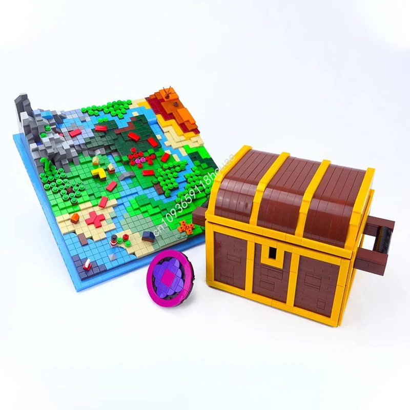 

4021 шт. MOC The Treasure Box головоломка строительные блоки Рождественская креативная модель «сделай сам» идеально подходит для детей идея подарка подарок для детей