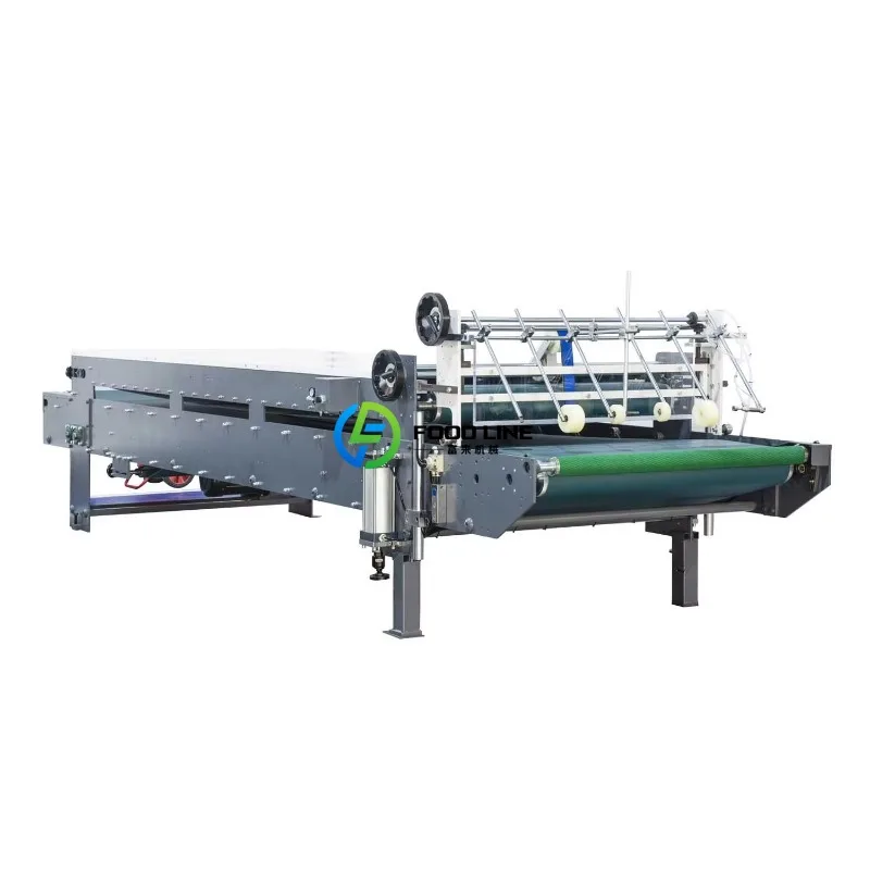 Continuous Running Carton Folder Gluing Machine Disposable Fruit Packaging Box Making Equipment