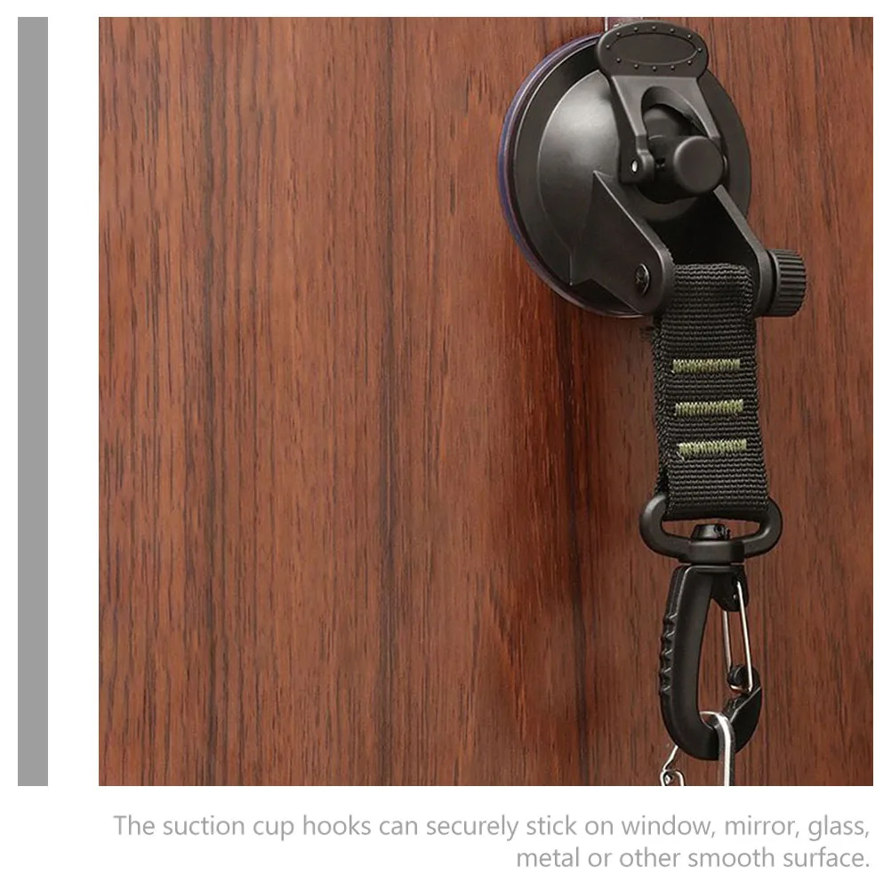 

2pcs Multifunctional Strong Suction Cup Hook Heavy Duty For Car Tent Window Wall Home Outdoor Use No Punching Portable Plastic