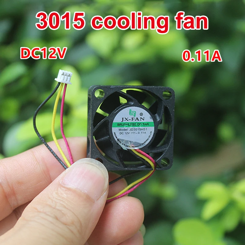 

1/3/5PCS 3015 Miniature Silent Fan DC12V 0.11A 3pin 30x30x15mm Server Square Cooling Fan DIY Accessories