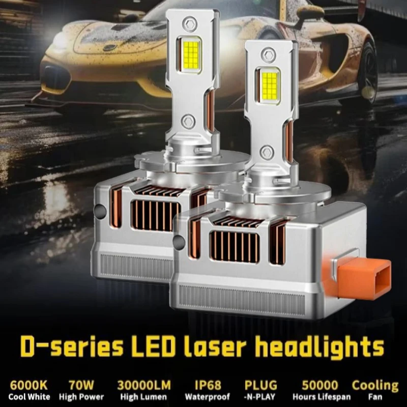 Car Headlight Canbus HID D1S D2S D3S D4S Led Turbo Xenon Bulb 30000LM 6000K Plug & Play