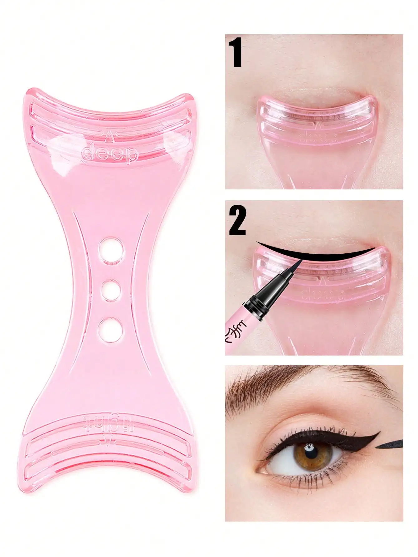 3-in-1 Mascara Applicator, Mascara Protector, Lash Assist, 1 Reusable Makeup Assistant, Assistive Device for Beginners Perfect A