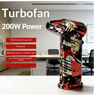 

300000 об/мин турбоструйный вентилятор, вакуумный высокоскоростной вентилятор X9, беспроводной пылесос со сжатым воздухом, портативный турбовентилятор, струйный пылесборник