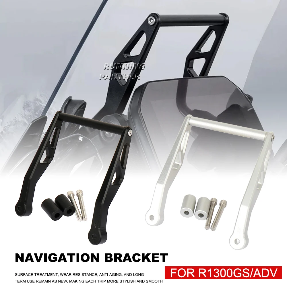 

NEW CNC Navigation Bracket GPS Mobile Phone Holder Mount Support For BMW R 1300 GS R1300GS Adventure R1300gs 2023-