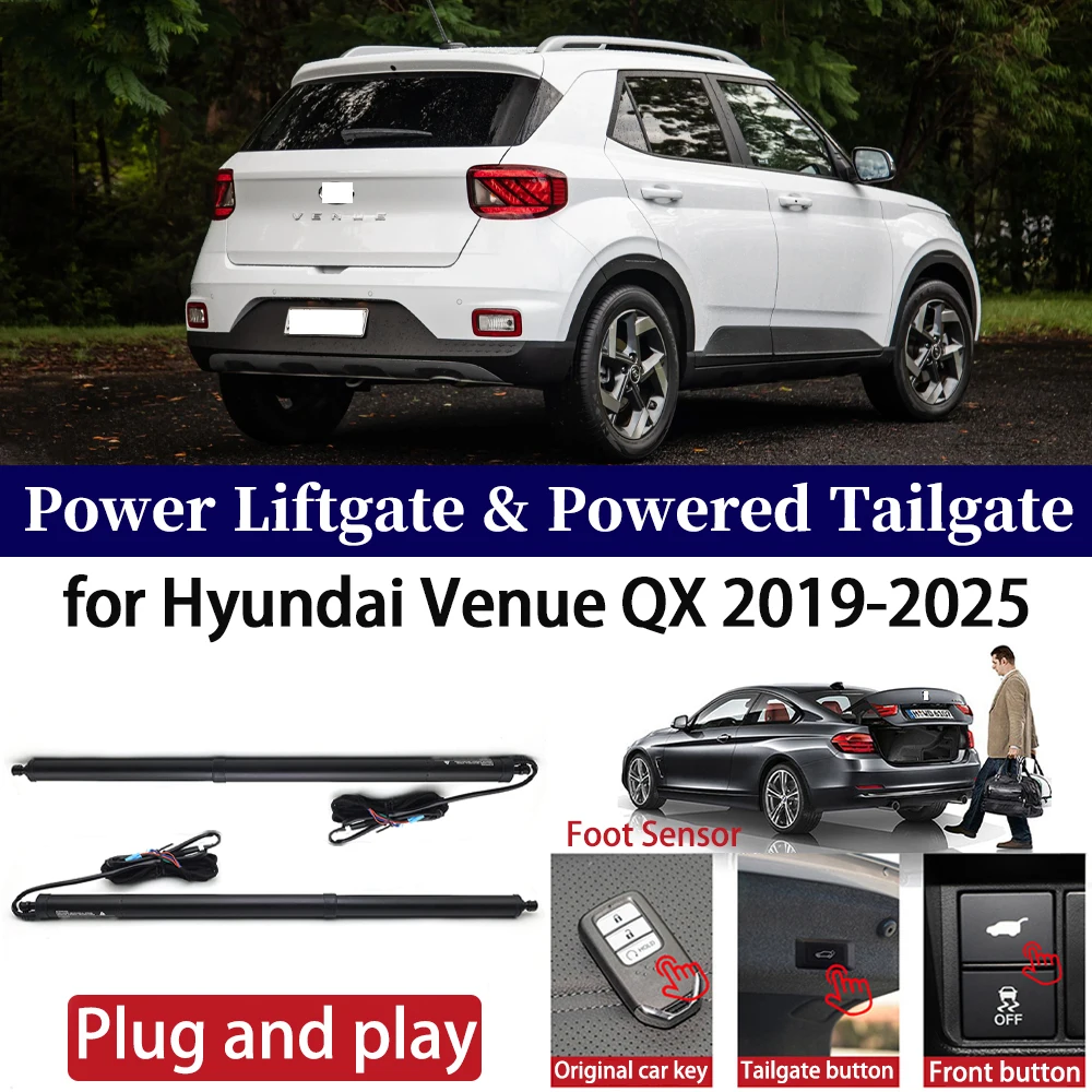 

ZhuCamX for Hyundai Venue QX 2019-2025 Car Auto Power Electric Tailgate Liftgate Lift Trunk Closer System Boot Lift Motor Kit