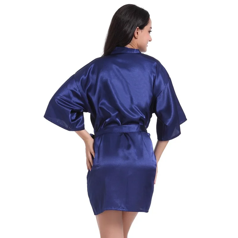 Cross-border Simulated Silk Nightgown Women's Spring Autumn  Sexy Pajamas Bride Wedding Morning Gown Bridesmaid Long Large Size