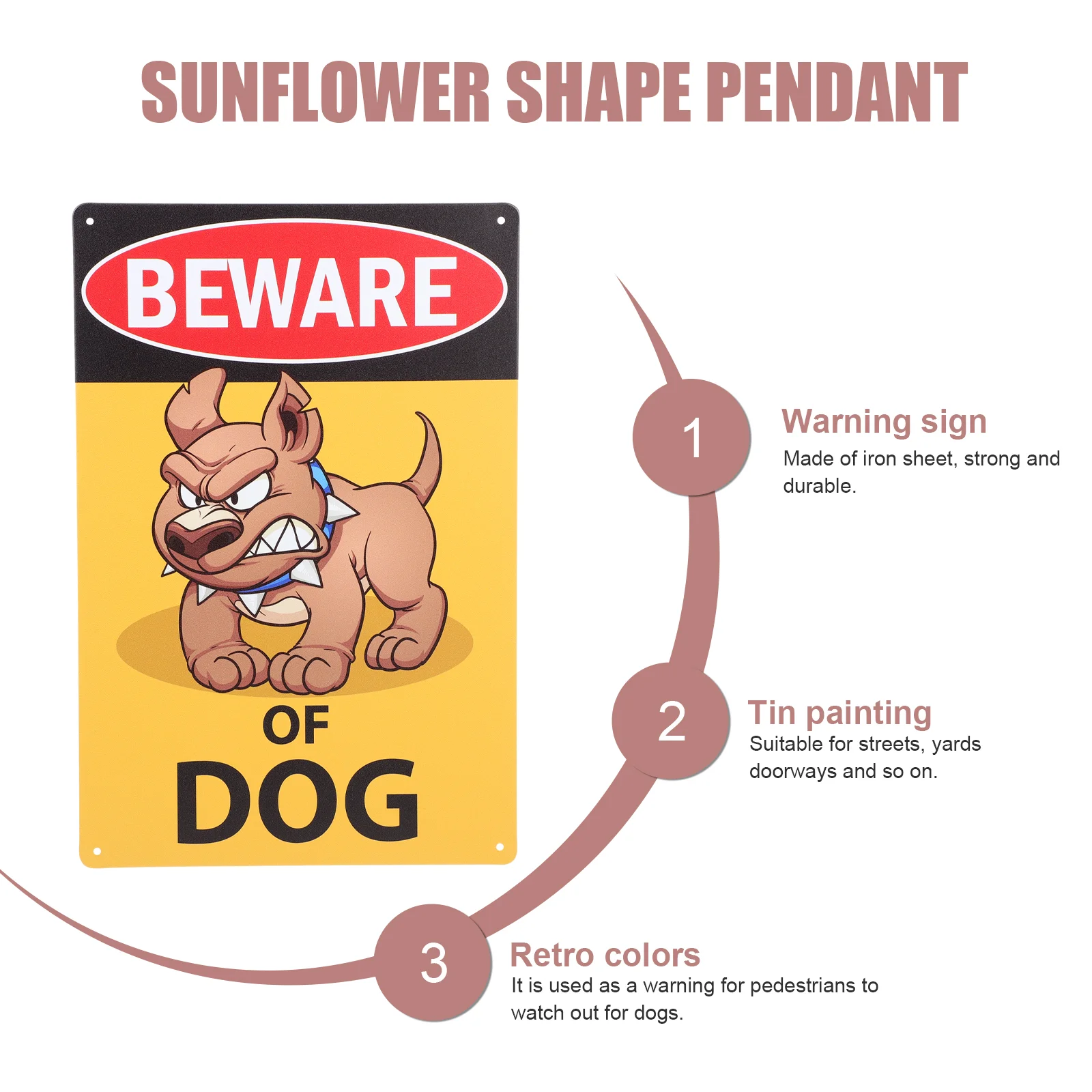 Табличка с надписью «Собака»