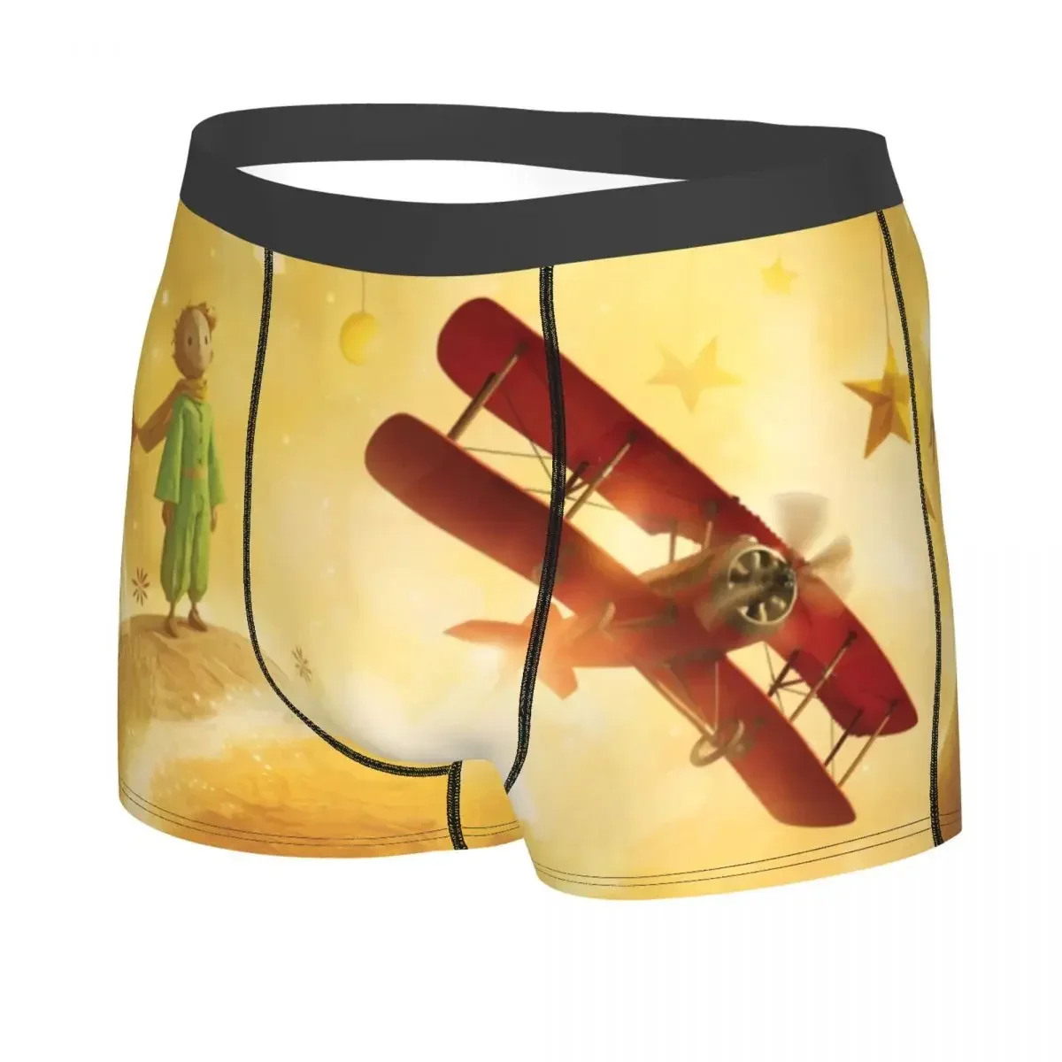 The Little Prince Literary Fiction Boxer Shorts Homme 3D Print France Fairy Tale Underwear Panties Briefs Breathable Underpants