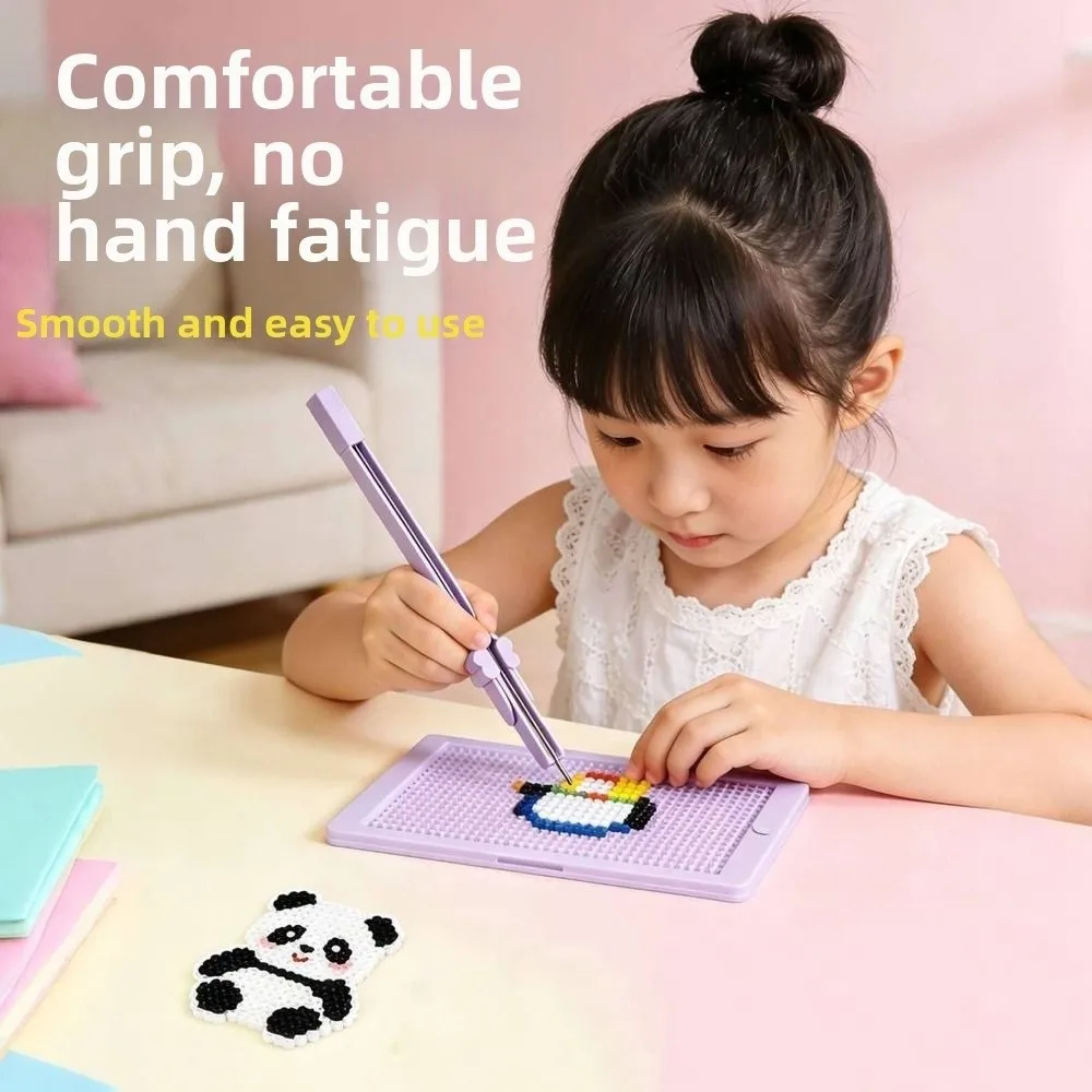 Handheld Storable Bead Pen Efficient 2.6mm Automatic Fuse Bead Pen Comfortable Grip Jam-Free Bead Placement Tool Beading Project
