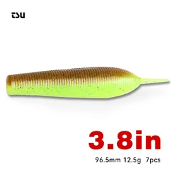 TSURINOYA 96.5mm 12.5g Heavy Soft Bait Fishing Lure AMBUSH Largemouth Bass Bait Finesse Rig Worm Bait Long Casting No Sinker Rig