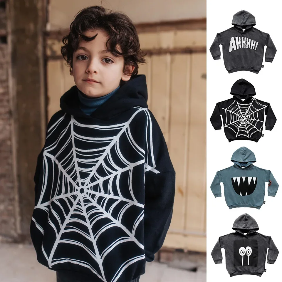 

LMH Children's Clothing Baby Boys Hoodies for Autumn Toddler Girls Cartoon Printed Sweatshirts Cotton Pullover Tops Kids Clothes