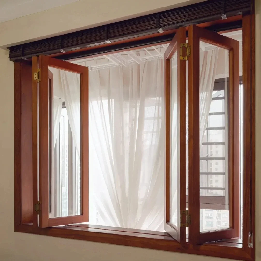 نافذة Sixinalu قابلة للطي من الألومنيوم مزدوجة الزجاج ثنائية الطي عموديًا لغرفة الطعام والحديقة قابلة للطي مخصصة 1X1.2 متر #3