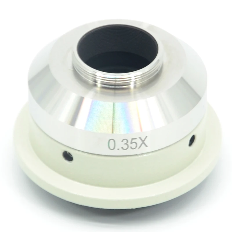 Imagem -04 - Fyscope Microscópio C-monte 0.3x 0.55x 0.7x 1x 1.2x 1.5x Adaptador Compatível para Nikon Microscopio ni ci Series