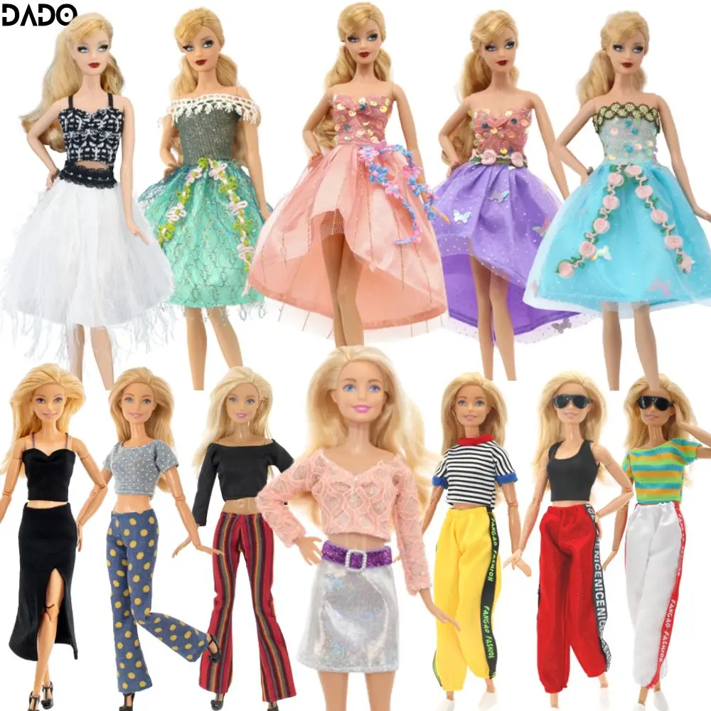 Clothes Accessories Daily Wear Casual for Barbie Princess Dolls Fashion Skirt Outfit Dress Wedding Gown Girls Toys Babi Lot Set