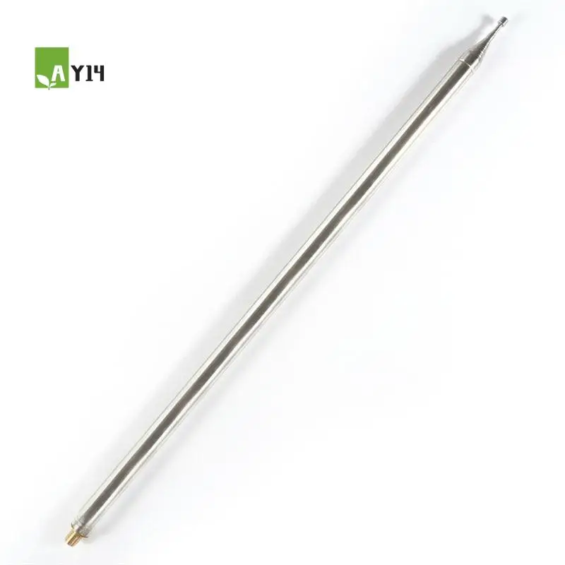 AY14 -1Pcs 5.6M 201 Stainless Steel Whip Antenna Pull Rod For Radio Positive V Antenna GP Antenna DIY M10 Replacement