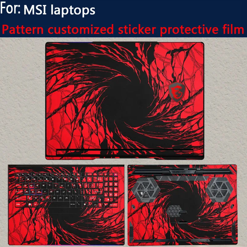 

For New Raider 16 Max HX B2WH custom sticker protective film Katana17 HX B14W laptop shell film Vector A18 HX fuselage skin film