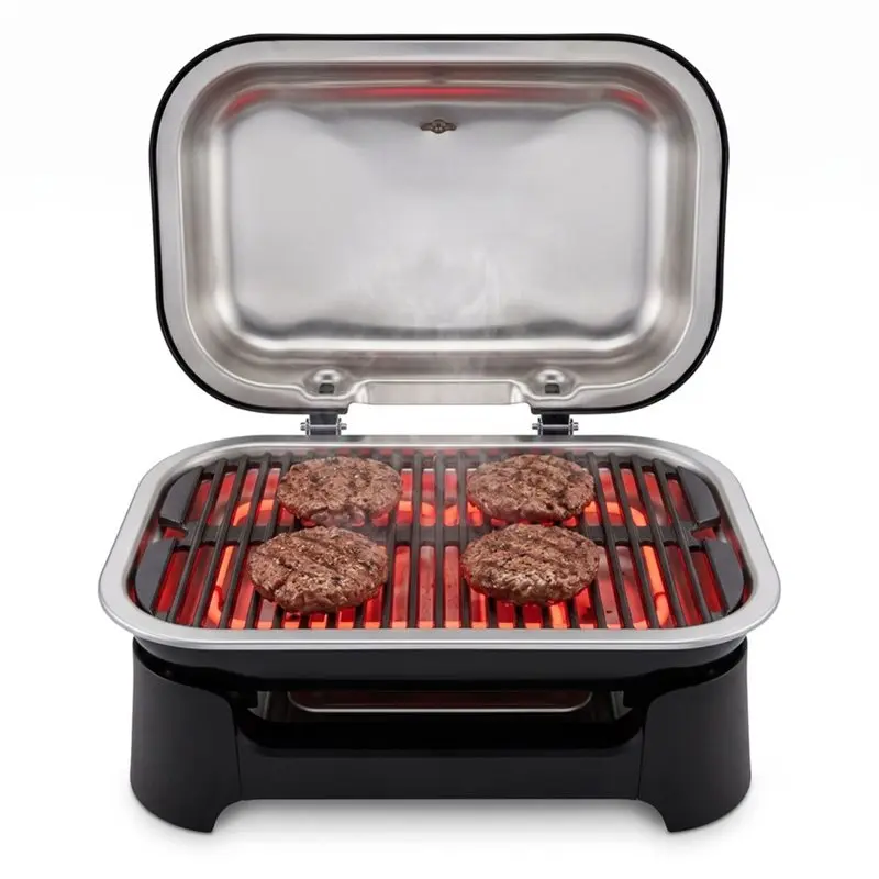 Simple Operation For Weber Lumin Compact Electric Grill R368L-WB 230V 2200W Heating (Even Heat Distribution)