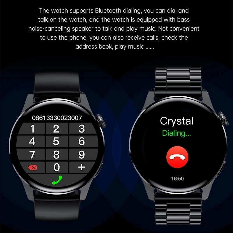 Steel Strip Bluetooth Call Smart Watch Men Sport Fitness orologi uomo impermeabile Heart Rate Man Smartwatch per Xiaomi Android IOS