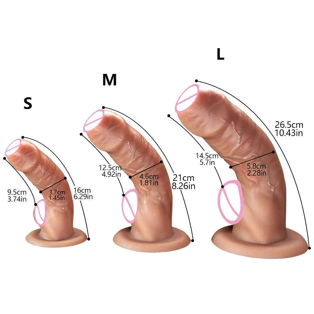 Big Dildos Super Large Penis Sex Toy For Women Foreskin glans penis Anal Ultra simulated medical silicone Flesh brown Adults 18