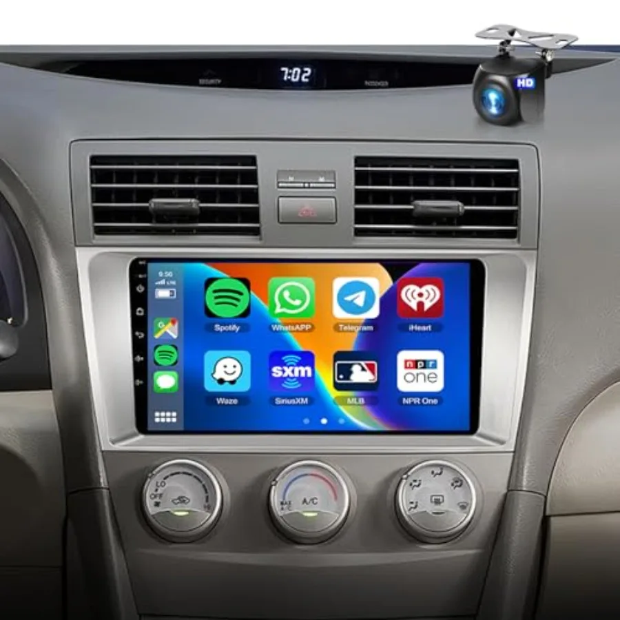 

Car stereo for Toyota Camry 2006-2011: 5G WiFi Android 15 wireless CarPlay/Android Auto 9-inch HD IPS touchscreen GPS 10-band D