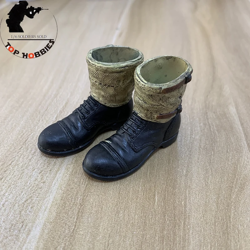 1/6 Scale WWII US Army Military Leggings Boots Model Ranger Soldier Shoes Hollow For 12Inch Male Body Action Figure Toys Doll