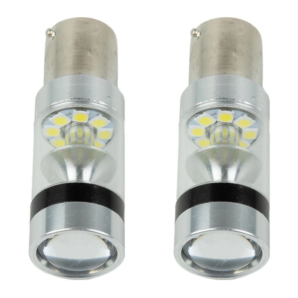 High Quality New BRIGHT LED CANBUS BULB REVERSE LIGHT 100W 1156 2PCS BA15S 382 2x 1156 Light Bulbs 1000LM 360 Degrees DC 12V-28V