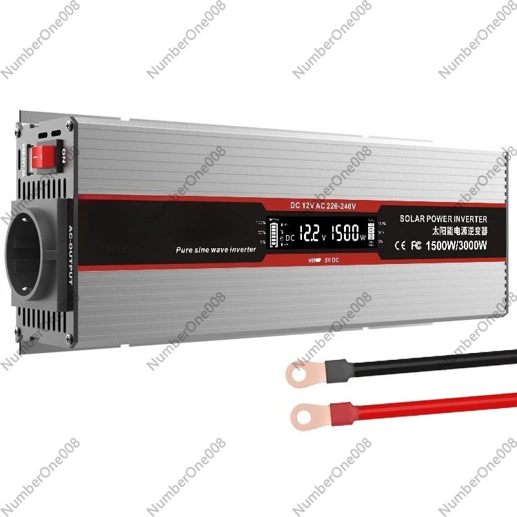 Solar Pure Sine Wave Inverter 1000W 1500W 12V 24V DC to AC Power Converter