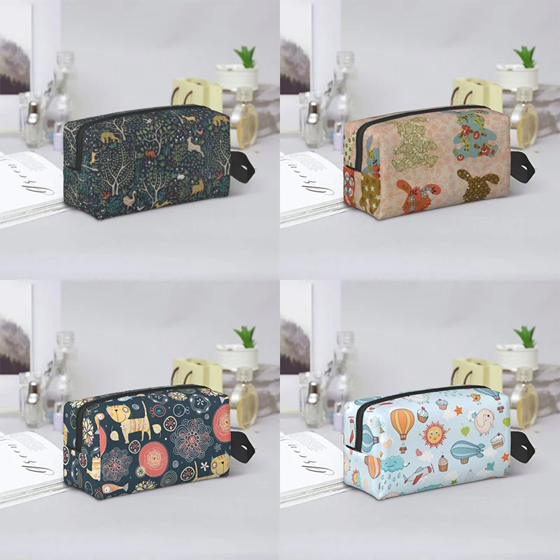 Cosméticos portáteis Storage Bag, Maquiagem Bag, Cosmetic Bag, Maquiagem Acessório, Grande Bolsa Cosmética, Viagem Toiletry Bag, 1Pc