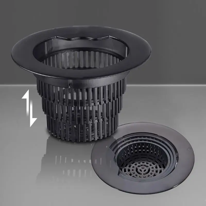 Filtre d'évier de cuisine domestique, panier de vidange d'évier télescopique, filtre de crépine d'évier en maille réglable, filtre Anti-colmatage, bouchon de vidange