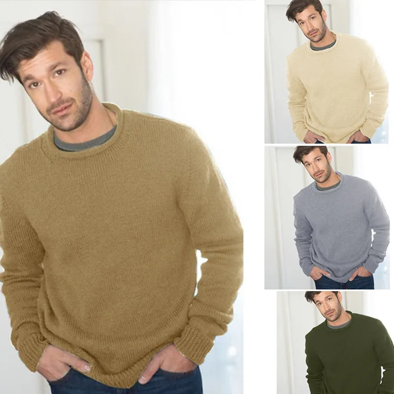 

Autumn And Winter Pullover Men's Knitted Sweater