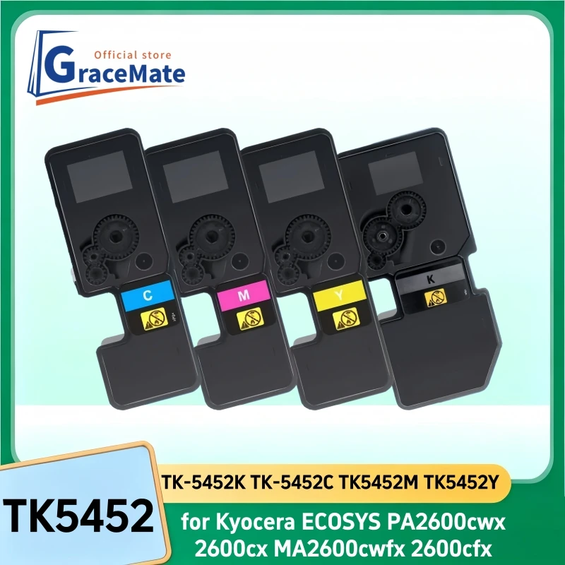 1PCs TK-5452 Toner Cartridge Compatible for Kyocera ECOSYS PA2600cwx 2600cx MA2600cwfx 2600cfx TK-5452K TK-5452C TK5452M TK5452Y