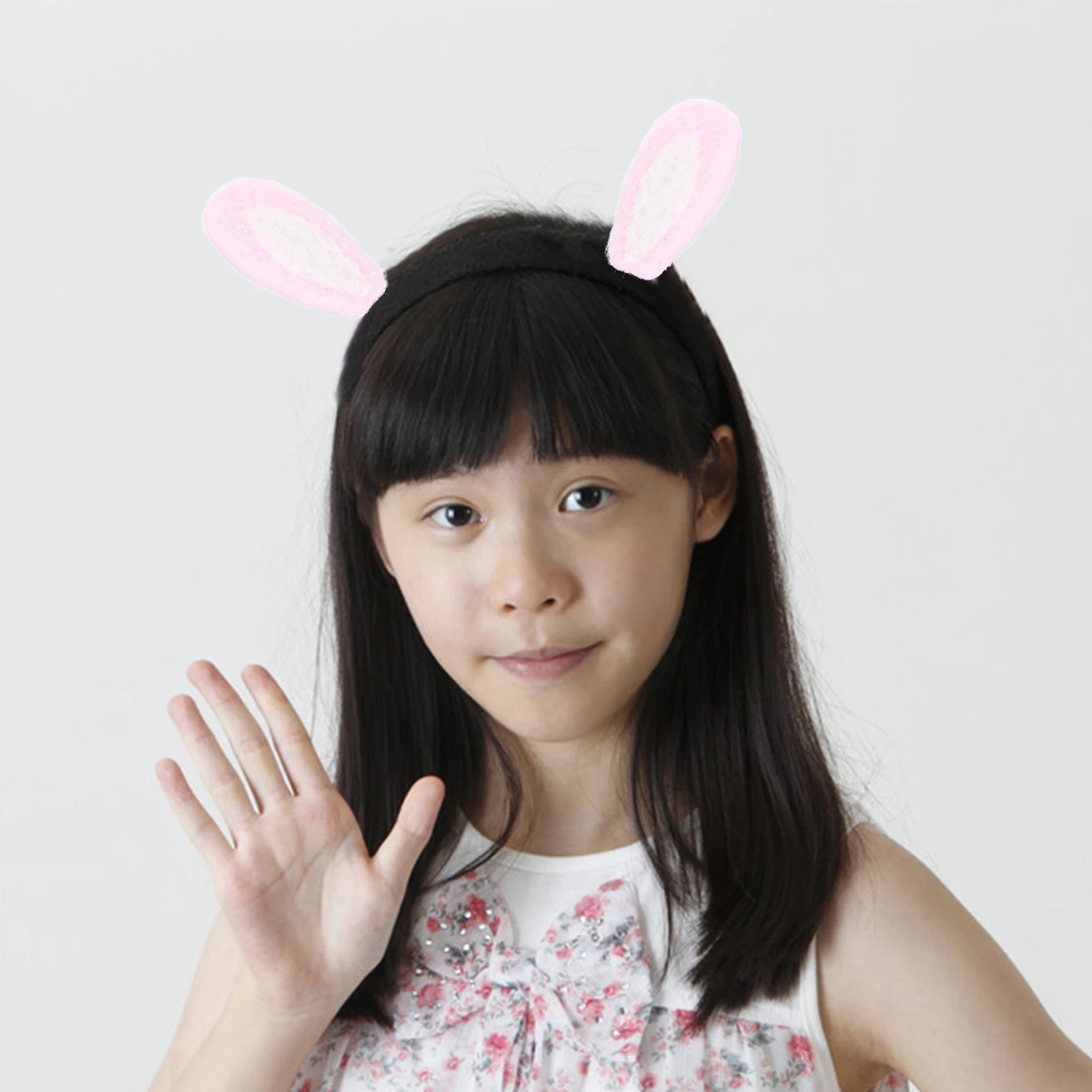 

3 Pairs Pink White Ears Hair Accessories DIY Wool Felt Supplies Headb Decorations Easter Headdress Props