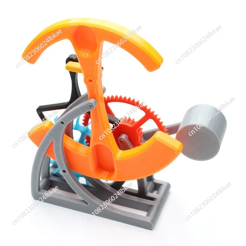 Simple Mechanical Pendulum Clock Principle Model 3D Printing Parts Assembly Teaching Pendulum Gear Set Science and