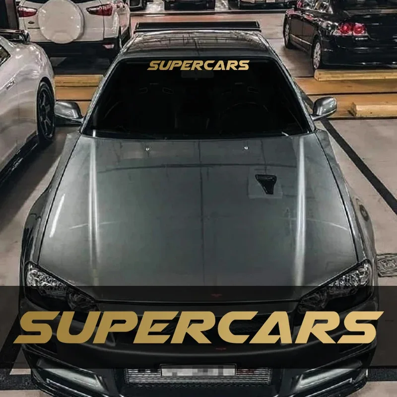 1PC Custom Only Text Car Stickers Front Windshield Banner Self-Adhesive Waterproof Personalized Vehicle Boat Vinyl Decals