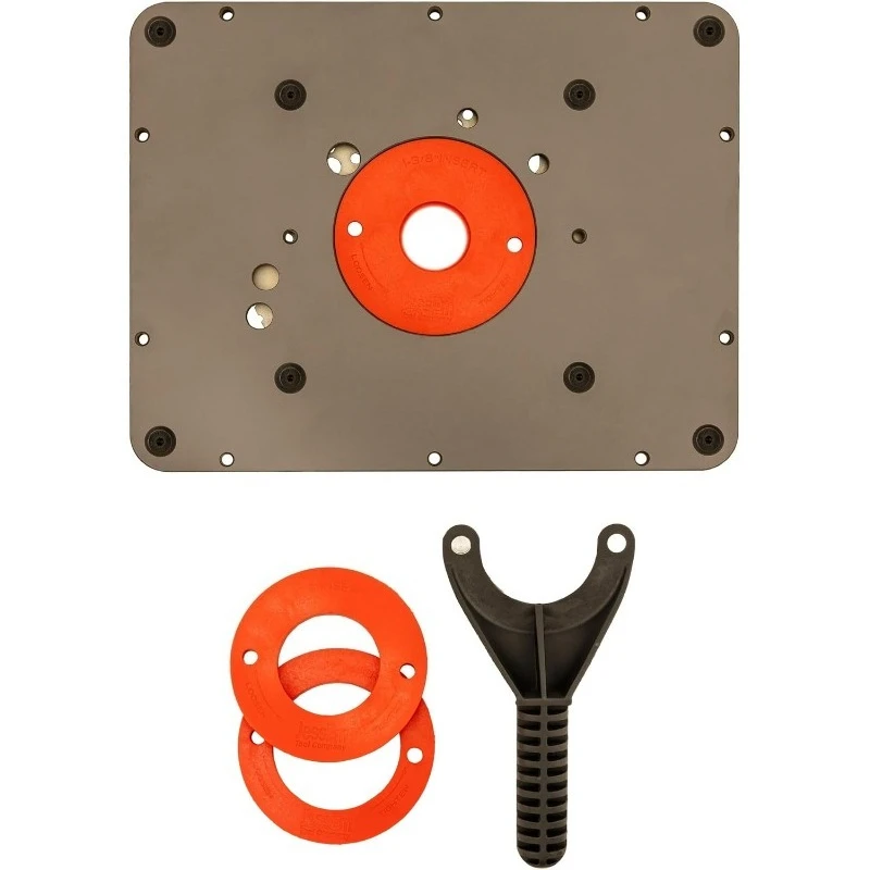 03110 Mast-R-Plate Монтажная пластина фрезерного станка из нержавеющей стали для столешниц 9-1/4 x 11-3/4 дюйма Прецизионный деревообрабатывающий инструмент для