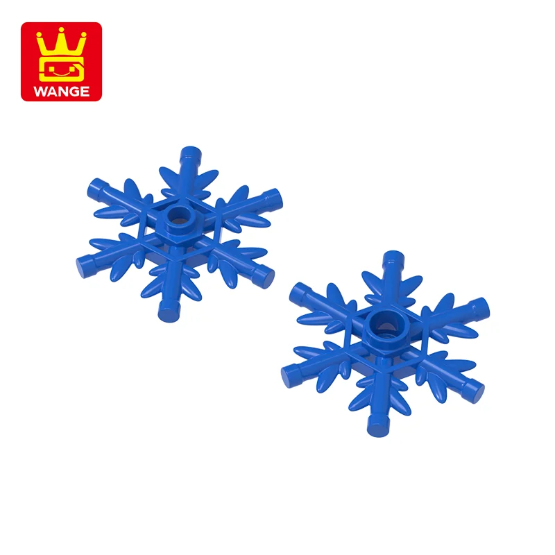 Wange 109Pcs/lot 42409 Snowflake Building Blocks Moc Ice Snow Castle Accessories Compatible with City Brick Toys Children Gift