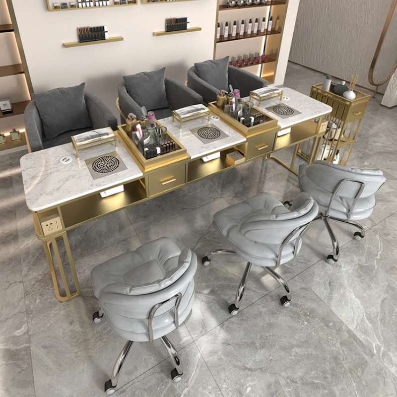 

Corner Tables Professional Aesthetic Furniture Makeup Organizer Manicure Chair Nail Salon Table Nageltisch Mesa De Station Desk