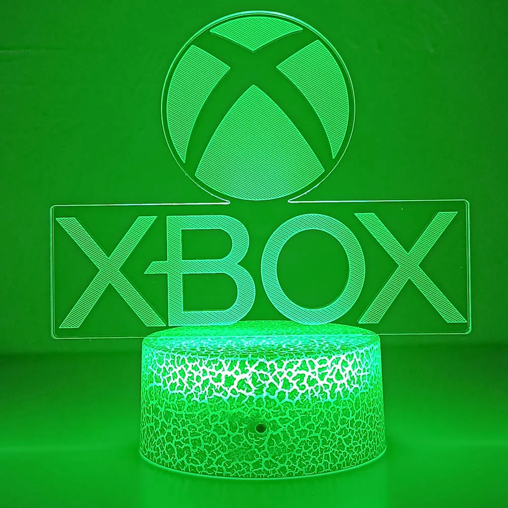 Game XBOX Home Game Best Present for Boy LED Night Light USB Directly Supply Cartoon App Control Children Birthday Gifts 3d Lamp