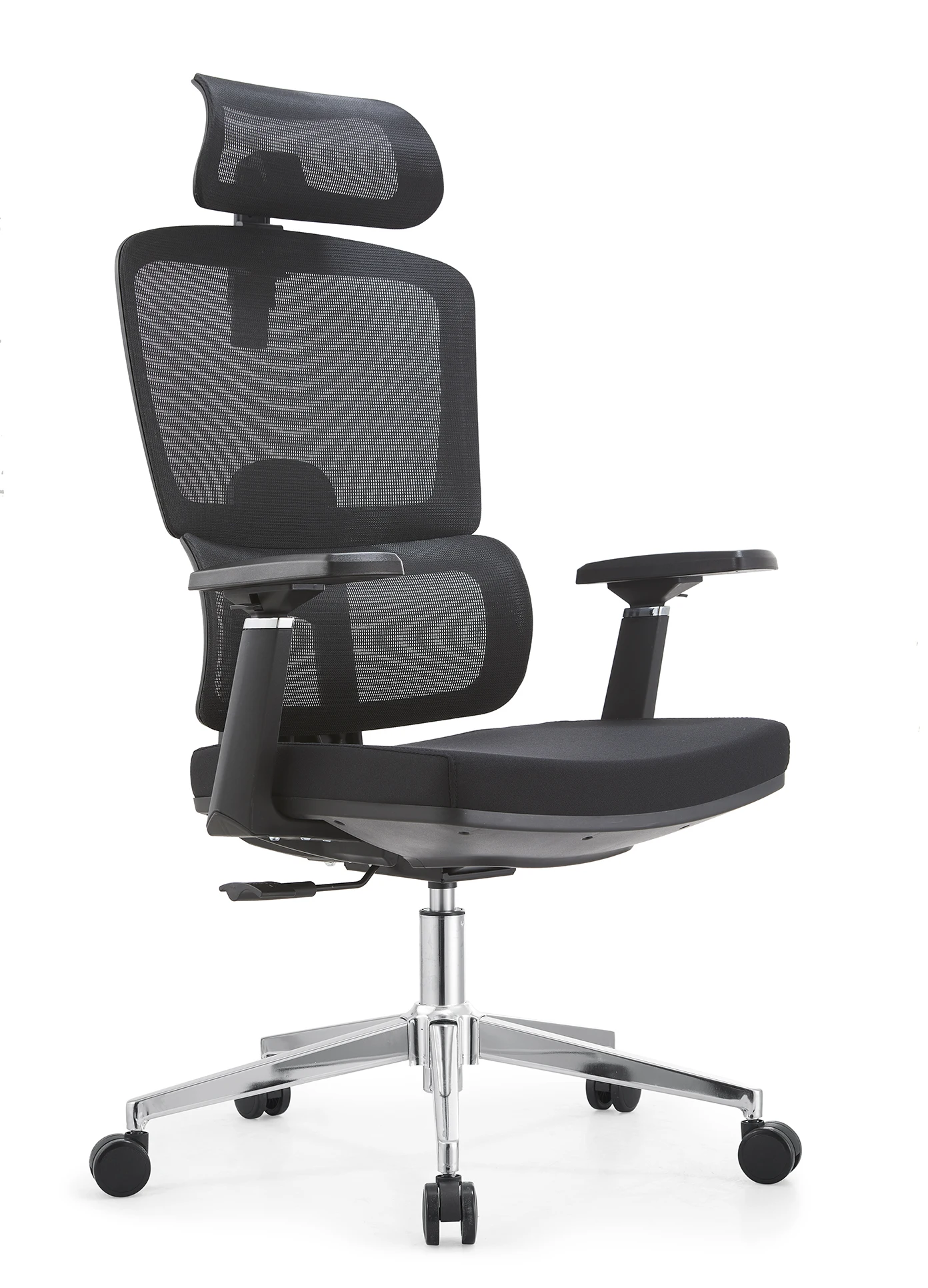 ZC02 Modern Black Executive Office Ergonomic Chair Quality Mesh Computer SWivel Chair with Adjustable Headrest for Home Use