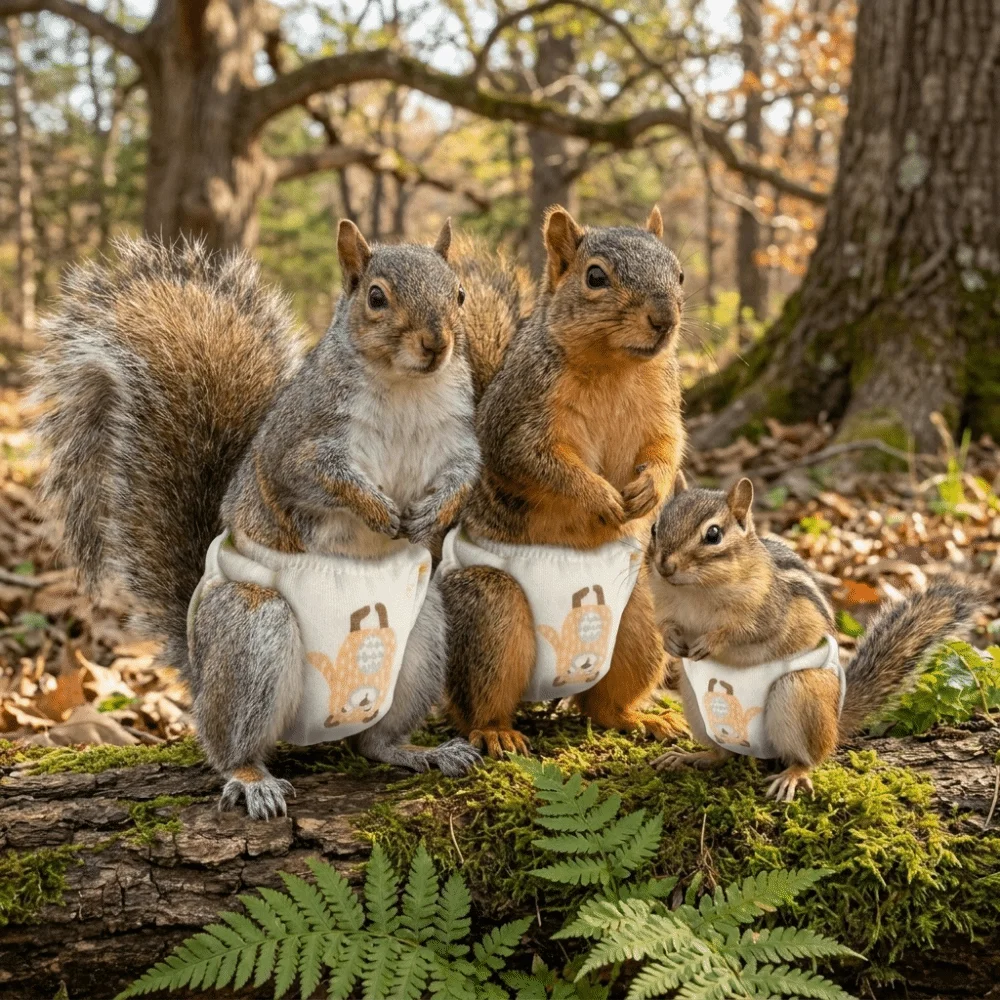 Soft Absorbent Squirrel Diapers Adjustable Breathable Pet Training Pants Leak-Proof Reusable Squirrel Underwear Potty Training view 4