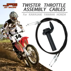 Motorcycle Twister Throttle Assembly Cables For Kawasaki YAMAHA HONDA CRF150R 450R X 250R TRX450R YZ250F WR426F 450F KX250F 450F