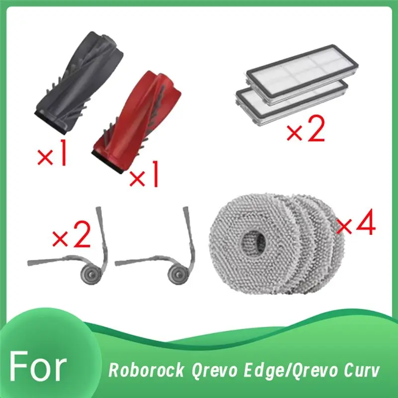 A70Z Fafa】10 piezas para Roborock Qrevo Edge/Qrevo Curv, accesorios para aspiradora, accesorios ultraduraderos, eficacia de limpieza mejorada