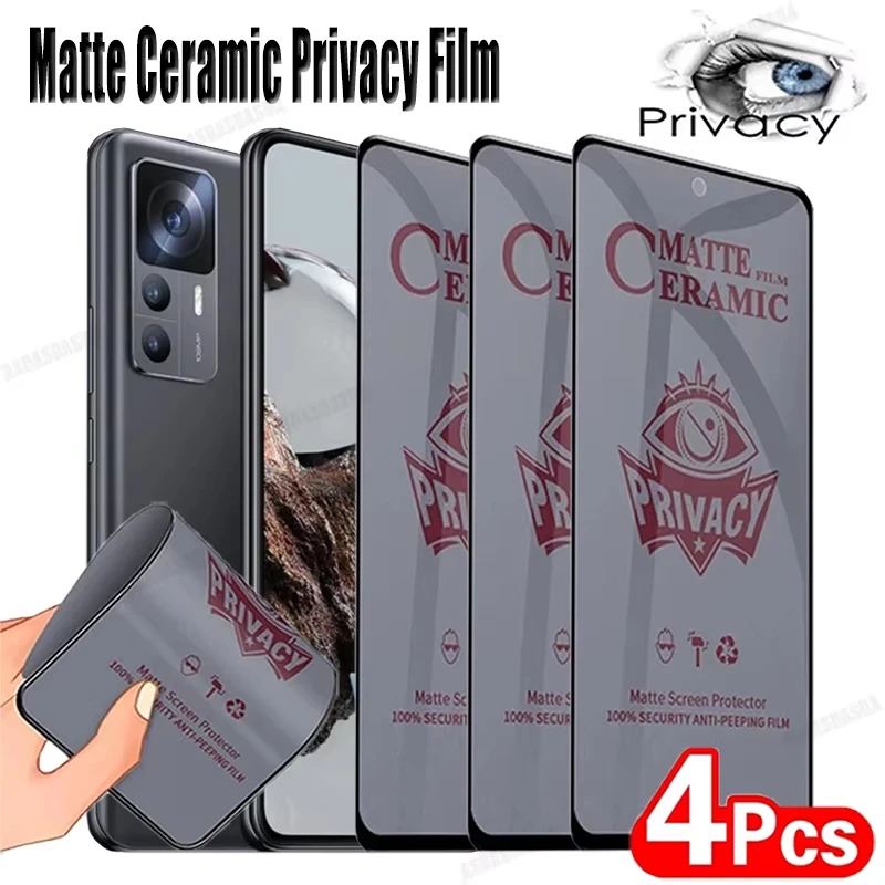 4PCS Anti-Spy Matte…