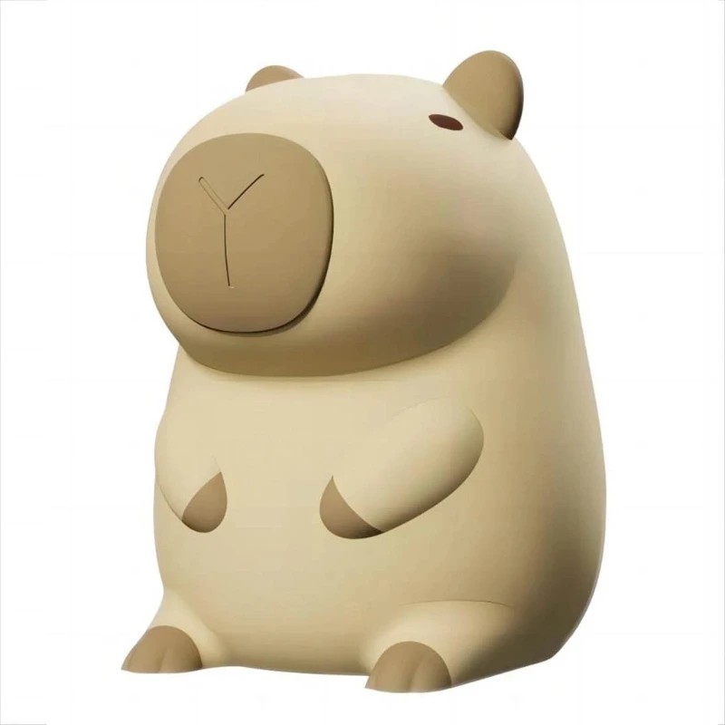 Cartoon Animal Lamp Capybara Silicone Sleep Light USB Rechargeable Sleep Lamp with Colorful Lighting Bedroom Decor