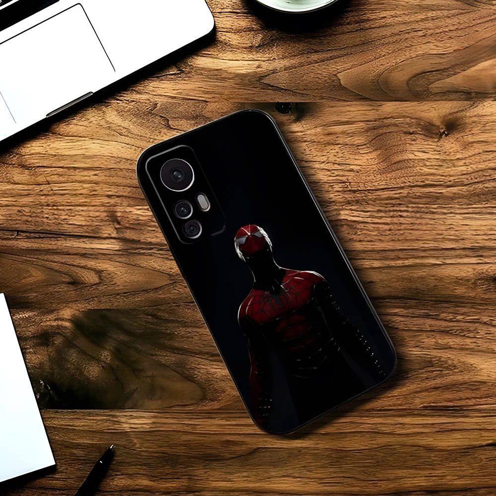 S-Spider-Man Phone Case For Xiaomi 11 Redmi Note 11 5G 8T 9A 9 10T Note8Pro Note9 12SUltra Black Case