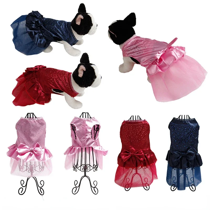 Classic Princess Dog Dresses Summer Small Dog Clothes Ropa Perro Chihuahua Tulle Skirt Cute Puppy Dress Yorkshire Pet Clothes