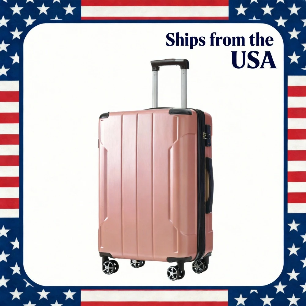 

Чемоданы с жестким корпусом, легкие и прочные чемоданы из ABS-пластика с двойными колесами, расширяемые дорожные чемоданы для багажа.