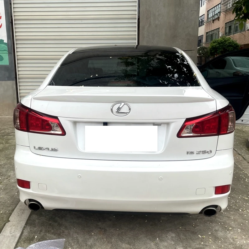 Fit For Lexus IS250 IS300 IS350 Spoiler 2006 to 2013  ABS Plastic Unpainted Primer Color Exterior Rear Wing Spoiler