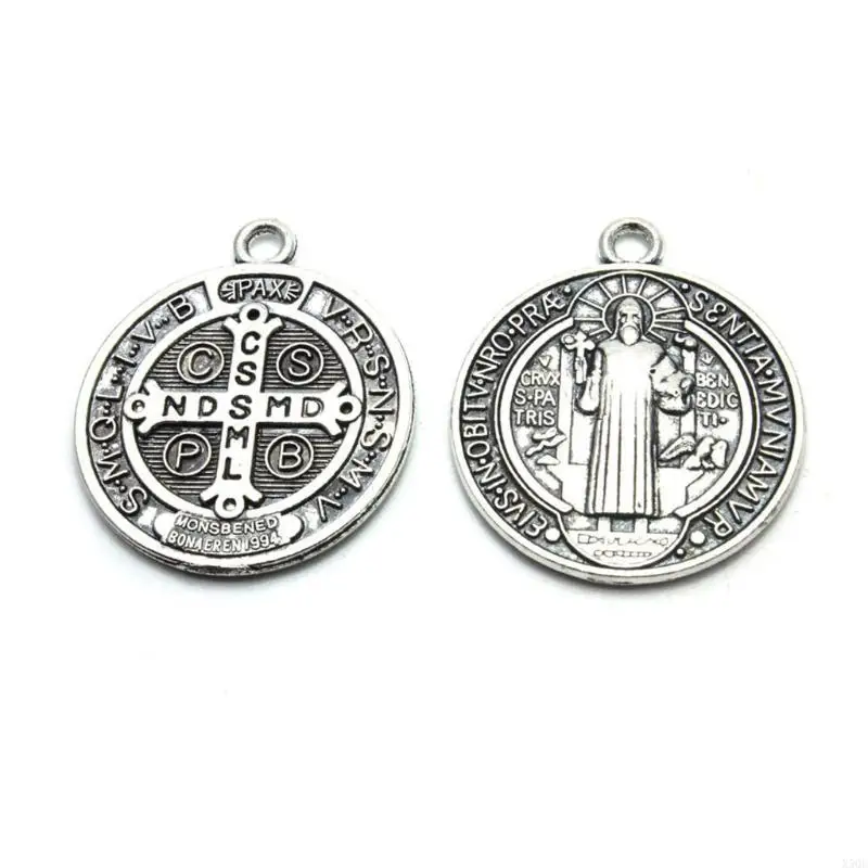 

Benedict for Cross Pendant Necklace 10 Pcs Benedict Exorcist Christian Jewellery Jesus Piece Latin for