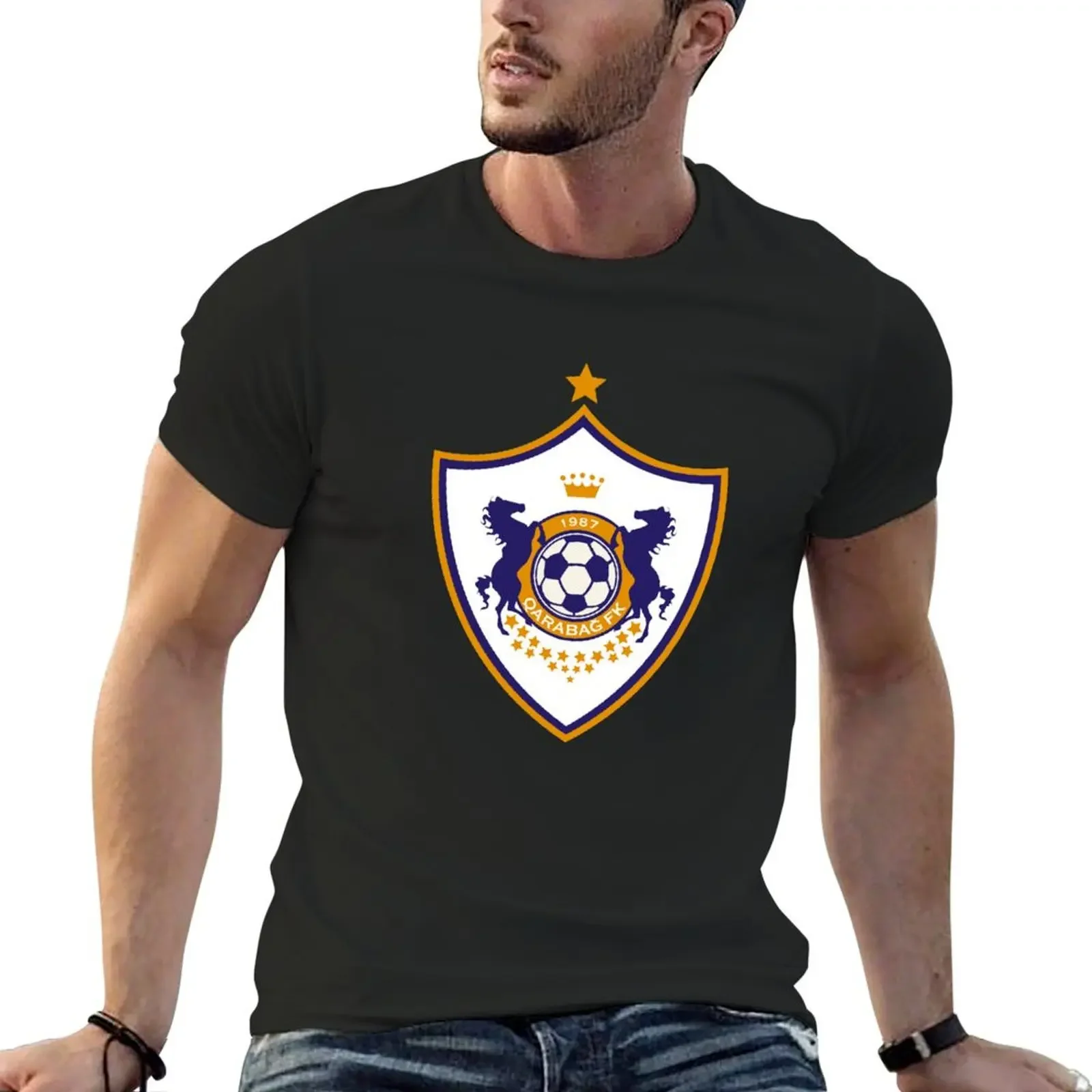 

Qaraba FK T-Shirt man t shirt designer shirts sports fans boys animal print mens graphic t-shirts big and tall